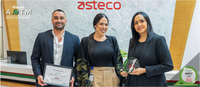Asteco named Bayut’s Agency of the Month for October 2023. Image credit: Bayut | Rental Living News