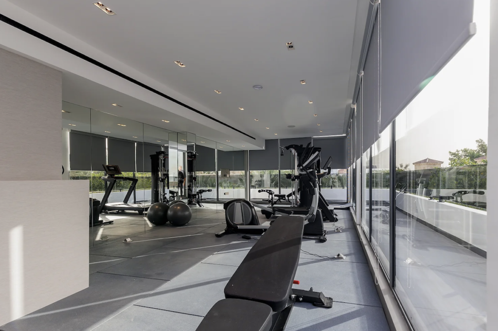 The gym at La Maison Amal - Al Barari | Maria Morris Real Estate | Rental Living News