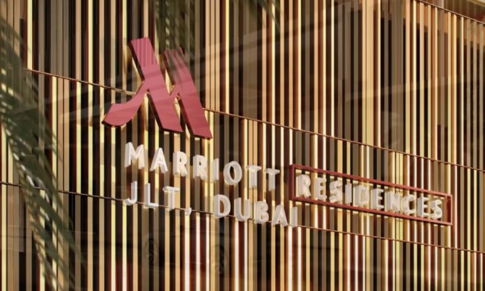 Entrance to Marriott Residences Jumeirah Lake Towers | Rental Living News