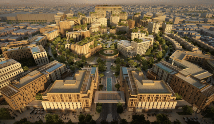 CGI aerial view of Enar's project | Rental Living News