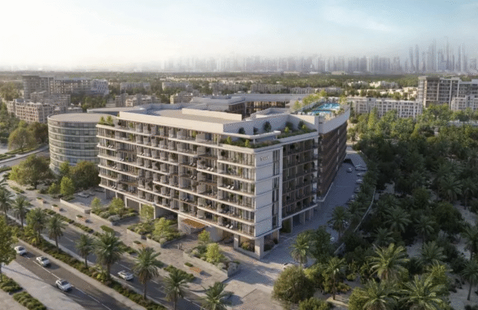 CGI aerial view of TownX's Ashley Hills project in Arjan.