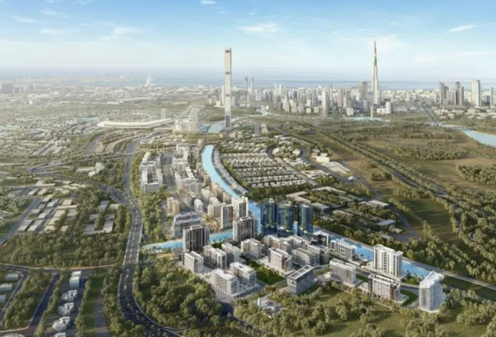 Aerial CGI of Azizi Developments' Aziz Riviera 66 | Rental Living News